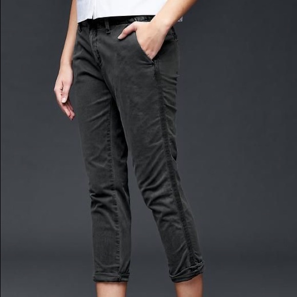 Gap Girlfriend Twill Striped Chinos - Picture 1 of 7